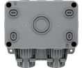 BG Electrical Storm Grey 2 Gang Plug Socket, 2 Poles, 13A, Type G - British, Outdoor Use