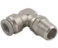 L-Fitting, R1/4", Male Thread, Ø6 mm, Push-In Connector, Stainless Steel, 26mm, Pack of 10 pieces