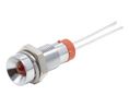 LED Indicator Soldering Pins Red DC 3.3V 6mm 40mcd