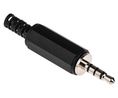 Złącze audio, Wtyk, Stereo, Prosty, 3.5 mm, Opakowanie 5 sztuk