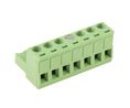 Steckbarer Klemmenblock, Rechter Winkel, 15A, 300V, Raster - 5.08mm, Pole - 7, Packung à 5 Stück