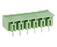 Steckbarer Klemmenblock, Rechter Winkel, 15A, 300V, Raster - 5.08mm, Pole - 6, Packung à 10 Stück