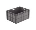 Boîte de rangement, 600x800x412mm, 162l, Polyéthylène (PE), Gris