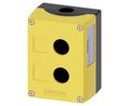 Switch Enclosure, 2 Command Points, 85x114x64mm, Yellow, SIRIUS ACT