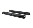 Vertikal kabelhantering för 19-tums serverrack, fingerkanaler, 40U, Plast / Stål, Svart