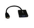 Videoadapter, HDMI-Stecker - VGA-Buchse, 1920 x 1080, Schwarz