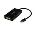 Multi-Port-Adapter, Mini-DisplayPort-Stecker - HDMI-Buchse / DVI-Buchse / VGA-Buchse, Schwarz