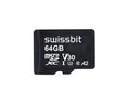 Karta pamięci klasy przemysłowej, microSD, 64GB, 95MB/s, 25MB/s, Czarny