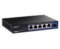 Ethernet Switch, RJ45 Ports 5, Fibre Ports 1SFP+, 2.5Gbps, Unmanaged