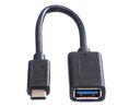 USB Adapter, USB-C Plug - USB-A Socket, 3.0, Black