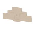Ändplatta, Mörkbeige, 79 x 57.1mm, Paket med 20 delar