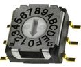 DIP-Drehschalter Nut in Pfeilform 16-Pos Gull-Wing