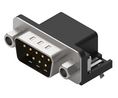 D-Sub Connector with Hex Screw, 10.3mm, Angled, Plug, DE-9, PCB Pins