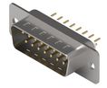 D-Sub Connector, Plug, DA-15, PCB Pins