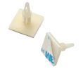 Self-Adhesive Snap-On Spacer, 12.9mm, Polyamide 6.6 (PA6.6), Pack of 10 pieces