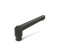 Ganter Clamping Lever GN.16261, M6 x 50mm, 45mm, Black