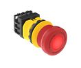 Banner SSA-EB Series Pull/Twist to Release, Push to Shut Off Illuminated Emergency Stop Push Button, Panel Mount, 30mm