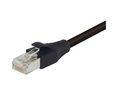 TRD, Black RJ45 to Male RJ45 Male, Aluminium/Polyester Foil Polyvinyl Chloride Sheath Black