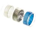 Natural Polyvinyl Fluoride Solder Sleeve 19.05mm Length 7.6 mm Cable Diameter 4.1 mm Cable Diameter, Naturel