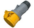 16A, 145 IP54 Grey, Yellow 3 Straight Industrial Power Connector No, 110 V, Grey / Yellow, 3P, , IP54, 110V