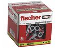 Fischer Fixings Nylon Screw Anchor 50mm, 10mm Fixing Hole x 50mm, Pack of 50 pieces