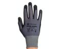 Tornado Contour Avenger Black, Grey Nylon Abrasion Resistant Work Gloves, Size 7, Polymer Coating, Pack of 10 pieces