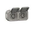 Legrand Grey Plug Socket, 2 Poles, NF Socket