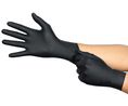 Ansell 94-242 Black Powder-Free Nitrile Disposable Gloves, Size 8.5-9 L, 100 per Pack, 100 ST