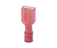 Phoenix Contact C-SCFFI Red Insulated Plug Spade Connector, Slip-on Sleeve, 6.3 x 0.8mm² Tab Size, Insulated, Red, Male, Pack of 50 pieces