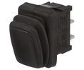 Rocker Switch, 20V, 6 A / 10 A / 16 A, 1CO, 250V, OFF-(ON), IP65, Black