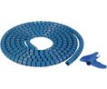 Detektierbarer Spiralschlauch, 9mm, Polypropylen, Edelstahl, Blau, 1m