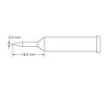 Soldering Tip, GT6, Conical, Long Reach, 0.5 x 14mm