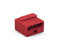 Socket Terminal, 0.6 ... 0.8mm², Poles - 4, Polyamide, Red, Pack of 10 pieces
