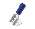 Spade Connector, Partially Insulated, Blue, 1.5 ... 2.5mm², Plug / Socket, Pack of 100 pieces
