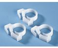 Collier de serrage pour flexible, Polyacétal, Blanc, 15.3mm