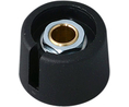 Control knob with recess 23mm Black Plastic Without Indication Line Rotary Potentiometer