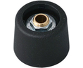 Control knob without recess 20mm Black Plastic Without Indication Line Rotary Potentiometer