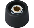 Control knob without recess 23mm Black Plastic Without Indication Line Rotary Potentiometer