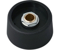 Control knob without recess 31mm Black Plastic Without Indication Line Rotary Potentiometer