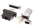 Adapter D-Sub männlich zu RJ45, RJ45-Buchse - D-Sub-Stecker, 9-polig