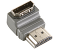 HDMI-kulmasovitin, 90°, Ethernet, HDMI-pistoke - HDMI-pistokanta