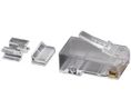 Modulaaripistoke, Urosliitin, RJ45, CAT6a, Suora, Asennot - 8, Kontaktien määrä - 8, Suojaamaton