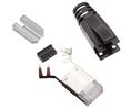Modulaaripistoke, Urosliitin, RJ45, CAT6a, Suora, Asennot - 8, Kontaktien määrä - 8, Suojattu