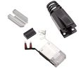 Modulaaripistoke, Urosliitin, RJ45, CAT6a, Suora, Asennot - 8, Kontaktien määrä - 8, Suojattu