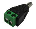 DC Power Connector, Plug, Straight, 2.5x5.5x9.5mm