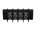 Terminal Strip for Chassis Mounting, Black, 20A, 300V, Poles - 4