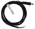 DC-Anschlusskabel, 2.1x5.5x9.5mm Stecker - Offene Enden, Gerade, 5m, Schwarz