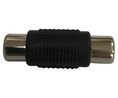 RCA/Cinch-Adapter, RCA, RCA-Buchse - RCA-Buchse, Polyethylen, Schwarz