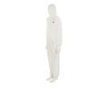 Protective Coverall, L, Cotton / Polyester / Polypropylene, White