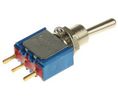 APEM Toggle Switch, PCB Mount, On-(On), SPST, PC Terminal Terminal, 20V ac/dc